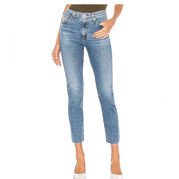 Adriano Goldschmeid Isabelle High Rise Straight Crop Jeans | Size 29 - Picture 1 of 9